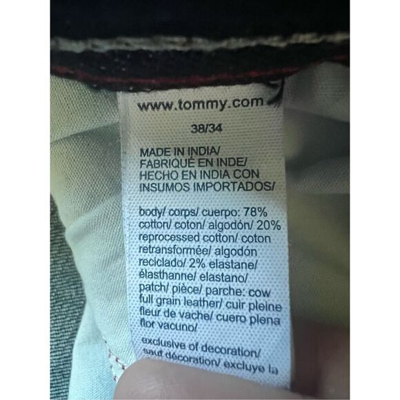 Tommy Hilfiger Dark Blue Straight Leg Jeans 38 x 32 - Picture 4 of 9